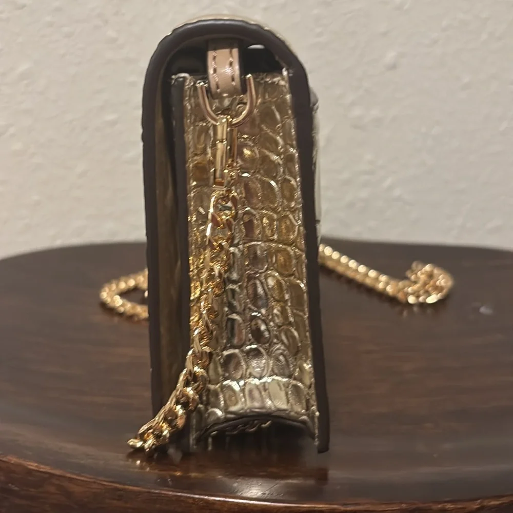 Michael Kors Metallic Gold Croc-Embossed - Picture 7 of 11